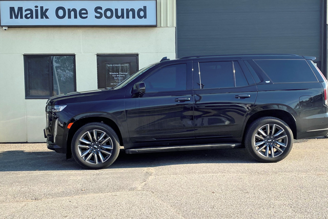 2022 Cadillac Escalade 600 with professional window tint in North Bay